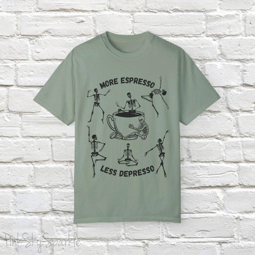 More Espresso, Less Depresso Skeleton T-shirt