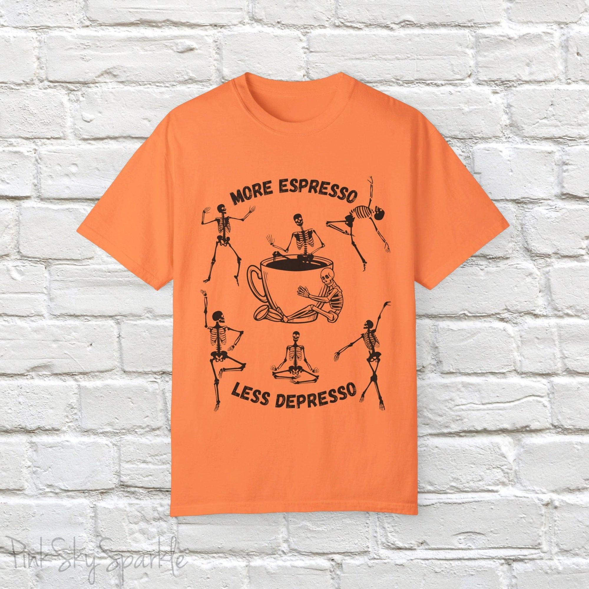 More Espresso, Less Depresso Skeleton T-shirt