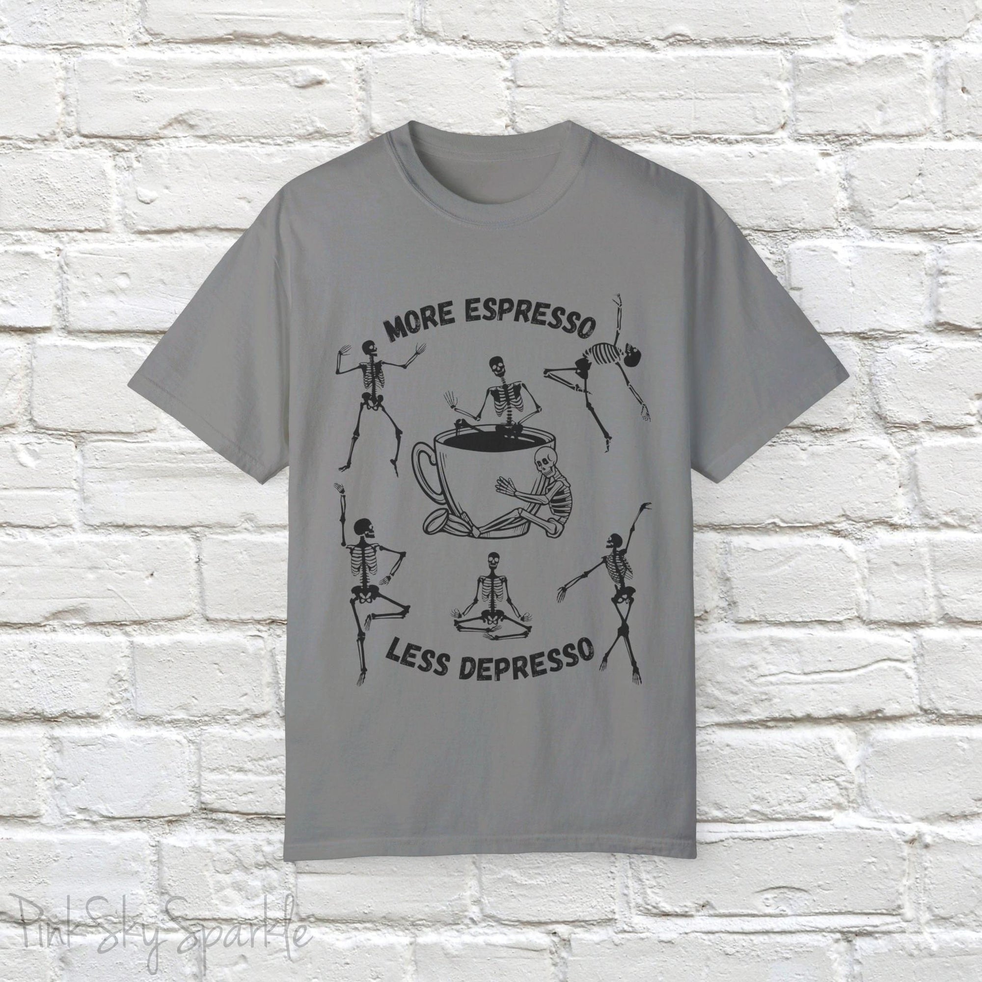 More Espresso, Less Depresso Skeleton T-shirt