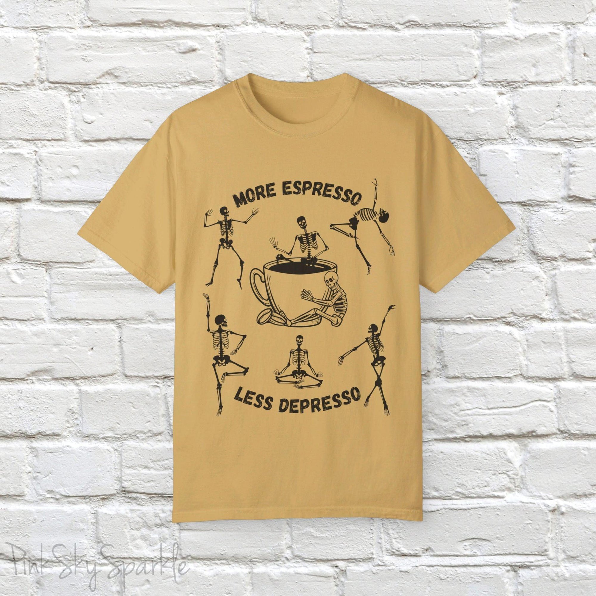 More Espresso, Less Depresso Skeleton T-shirt
