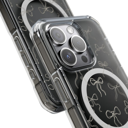 Neutral Bows Magnetic Clear Impact iPhone Case