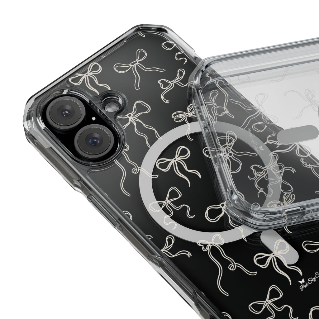 Neutral Bows Magnetic Clear Impact iPhone Case