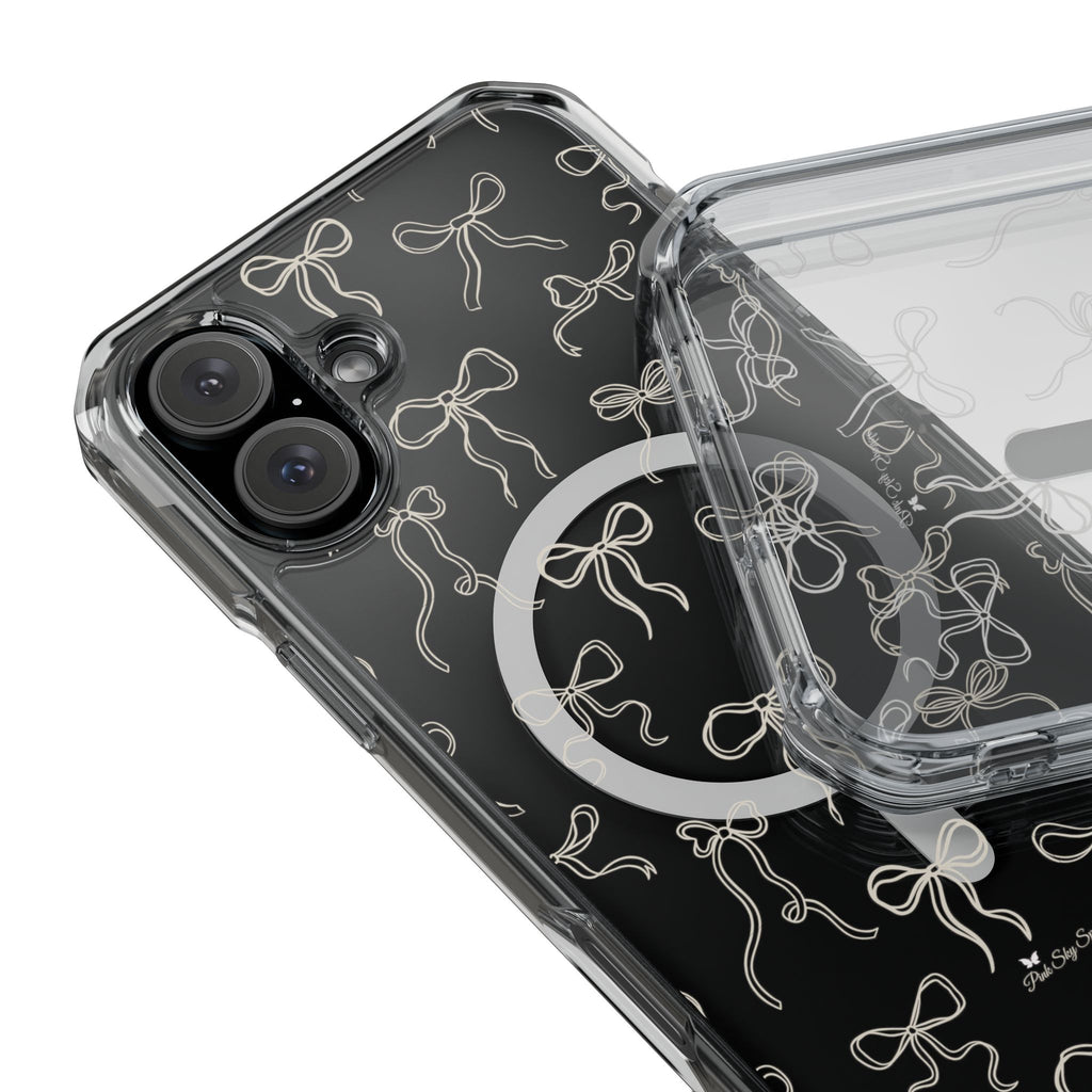 Neutral Bows Magnetic Clear Impact iPhone Case