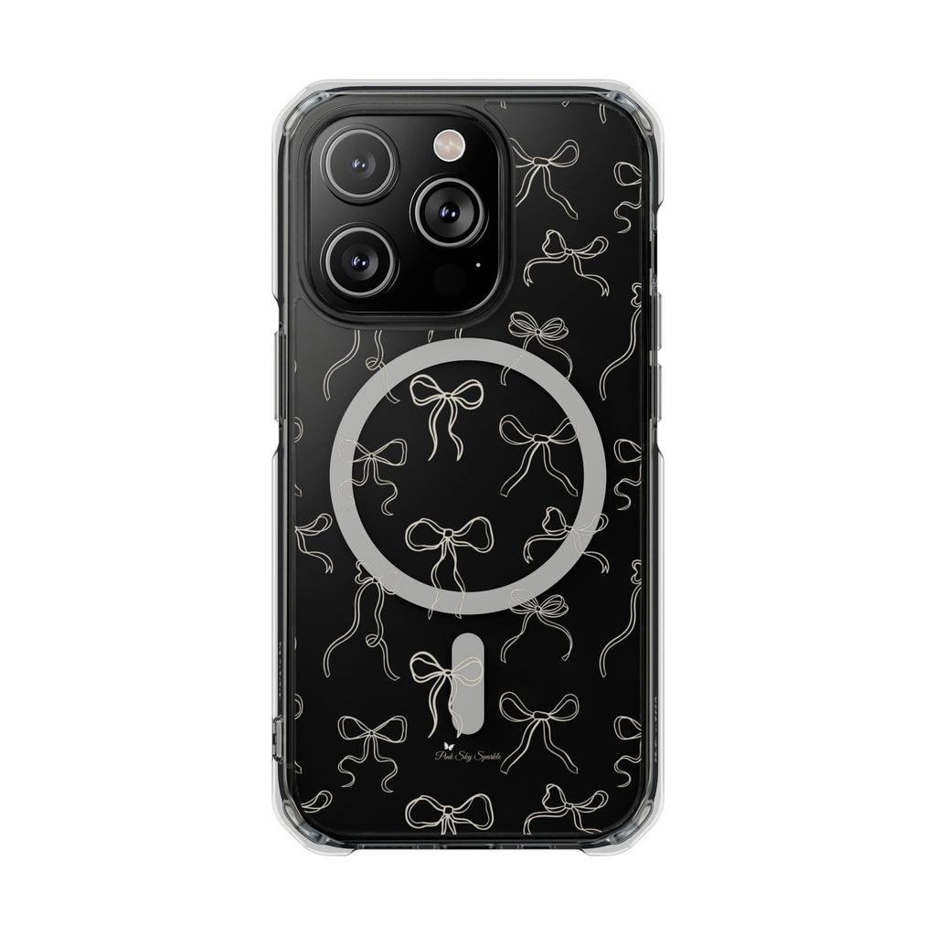 Neutral Bows Magnetic Clear Impact iPhone Case