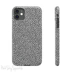 Noir Leopard Slim iPhone Case