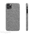 Noir Leopard Slim iPhone Case
