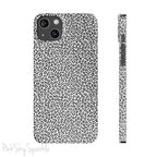 Noir Leopard Slim iPhone Case