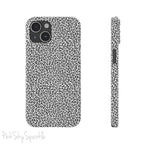 Noir Leopard Slim iPhone Case