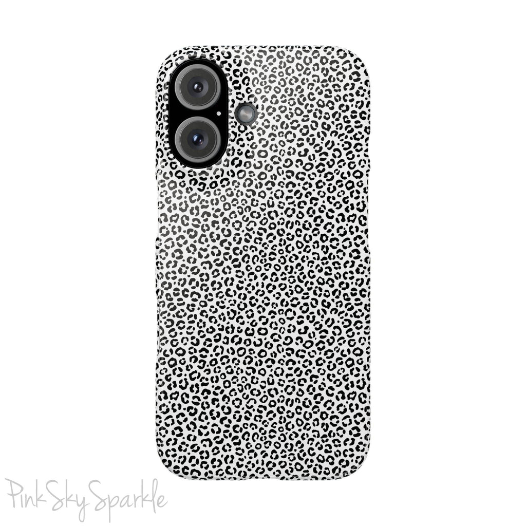 Noir Leopard Slim iPhone Case