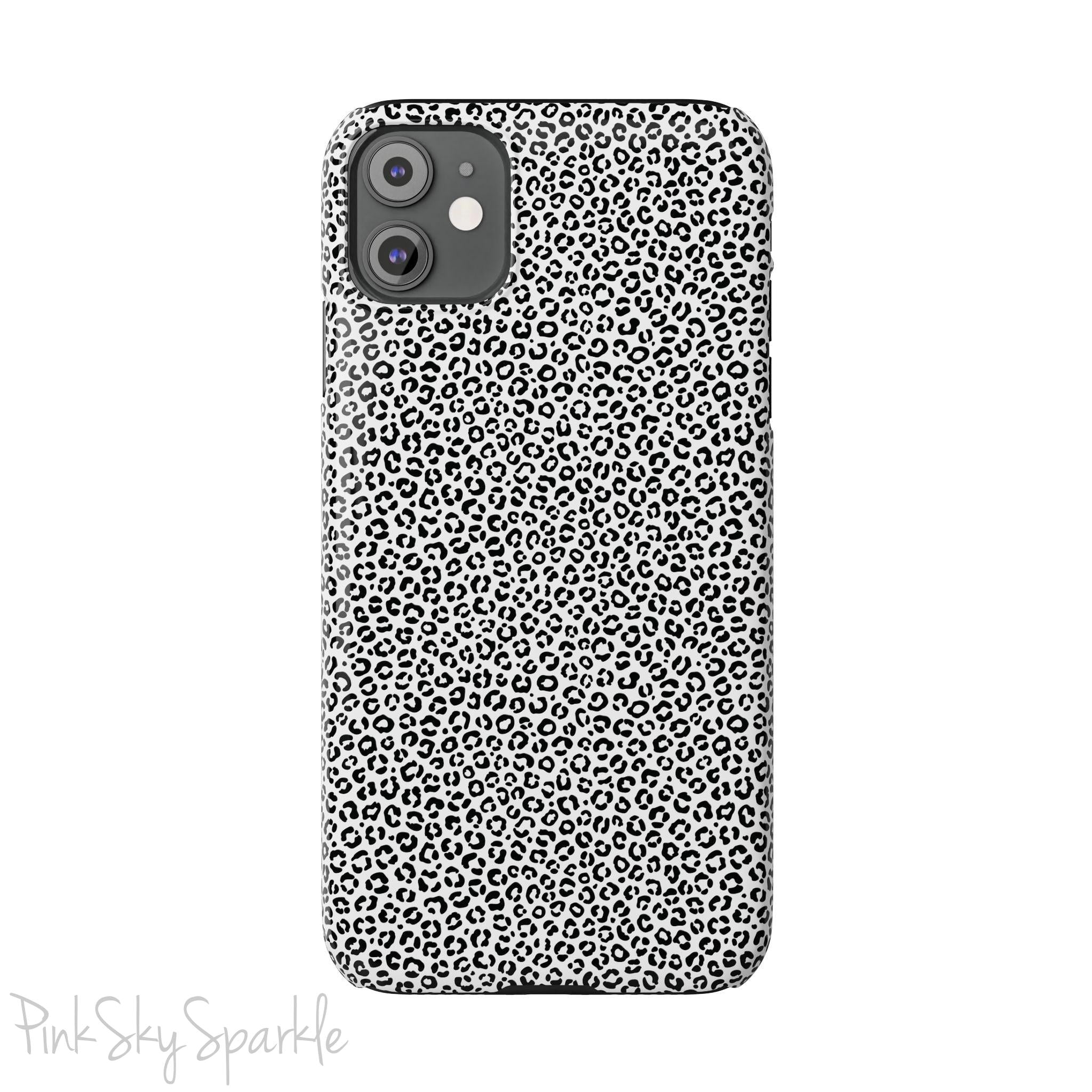 Noir Leopard Slim iPhone Case