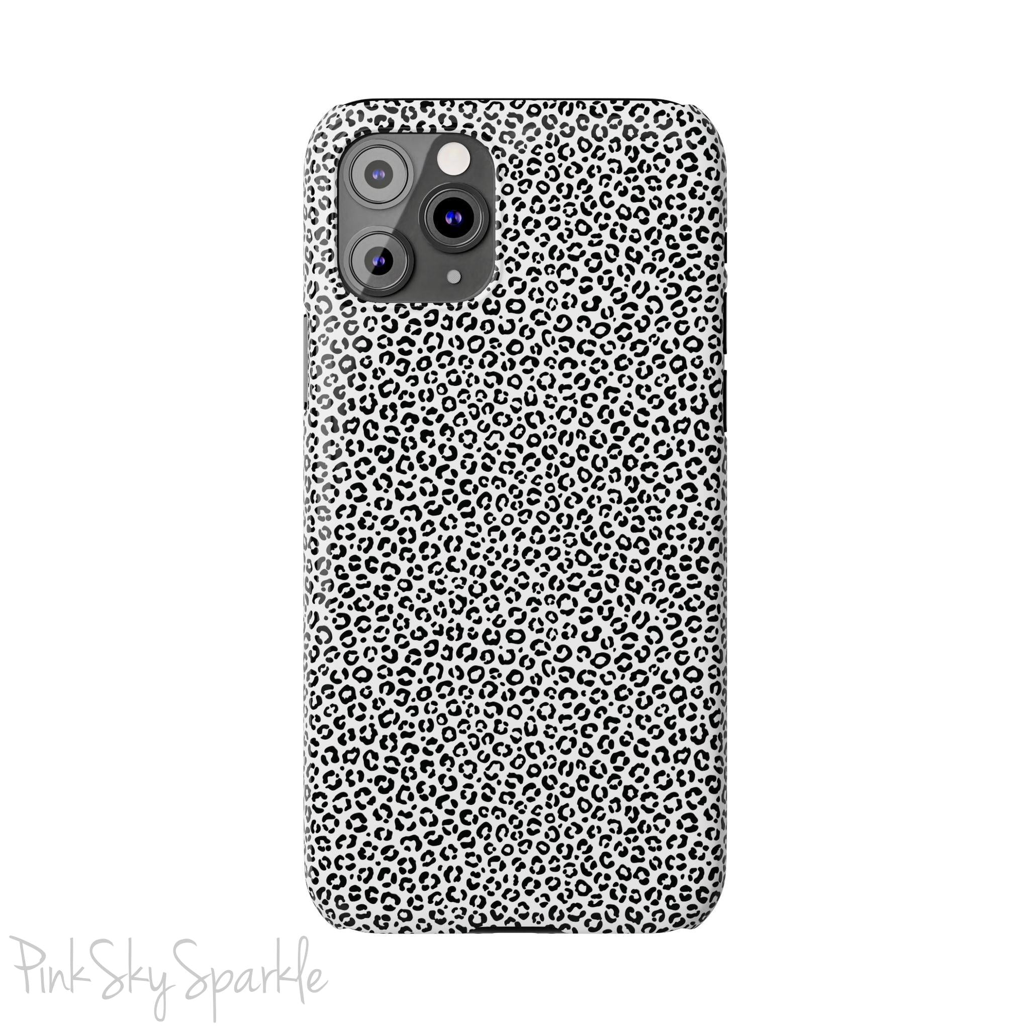 Noir Leopard Slim iPhone Case