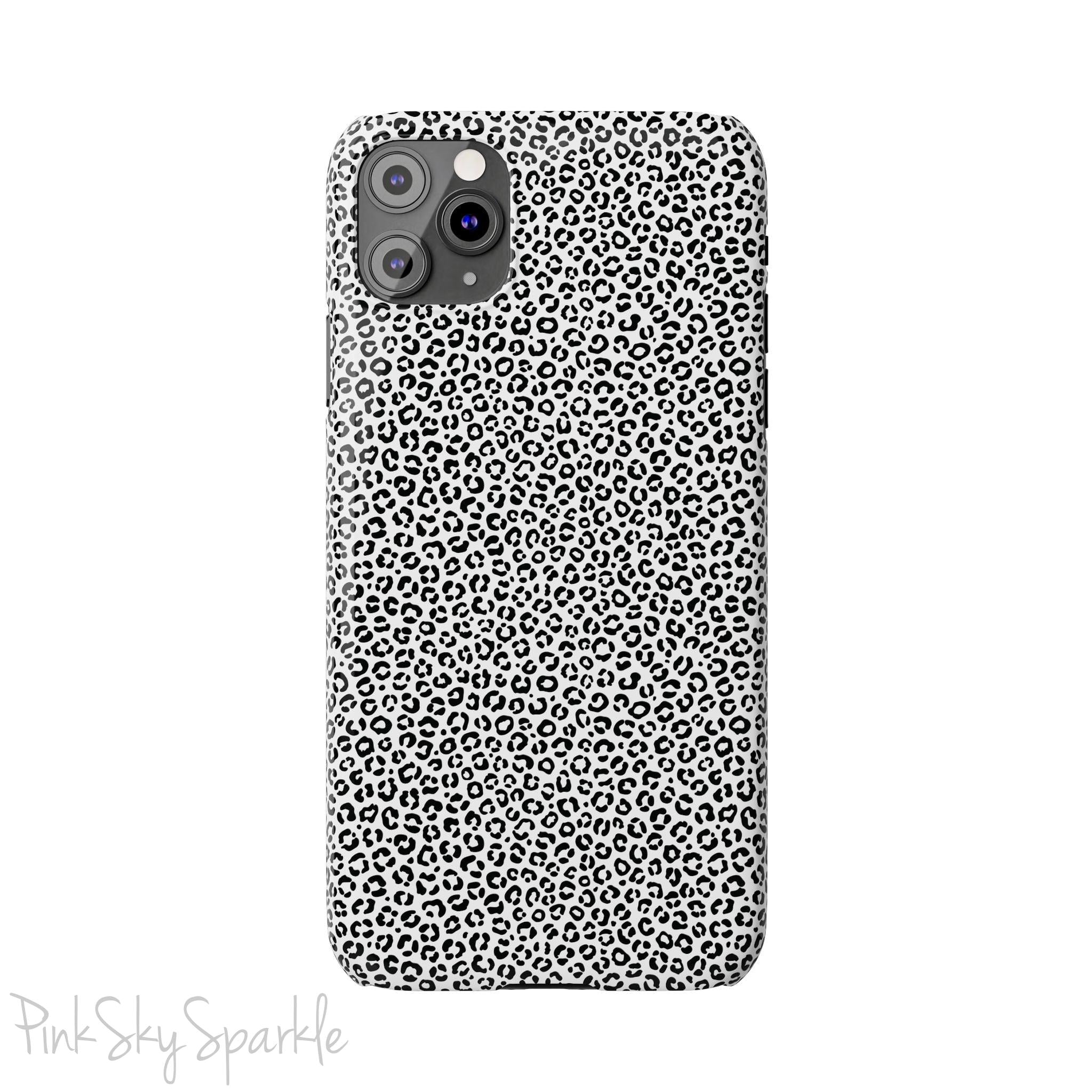 Noir Leopard Slim iPhone Case