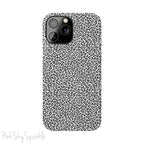 Noir Leopard Slim iPhone Case