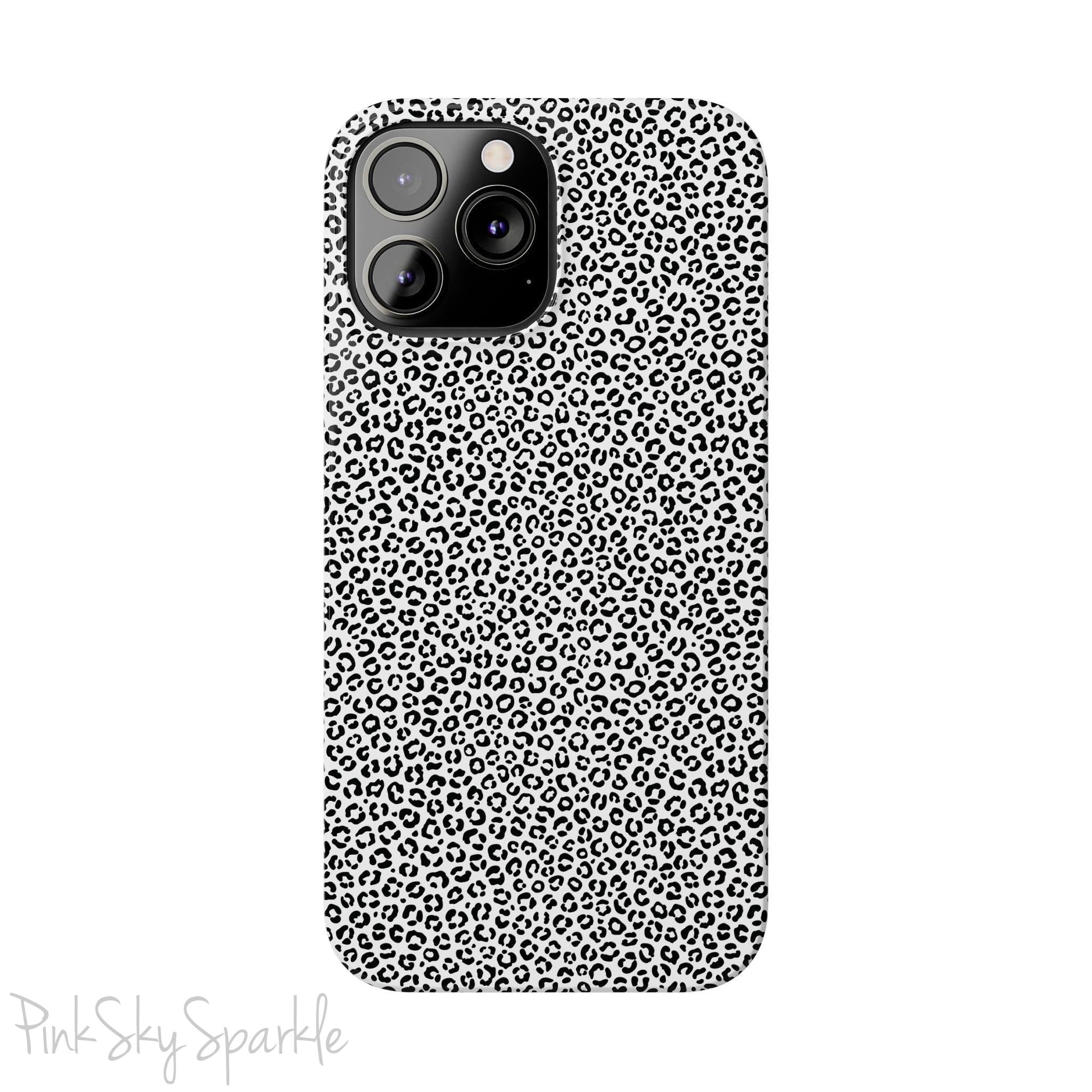 Noir Leopard Slim iPhone Case