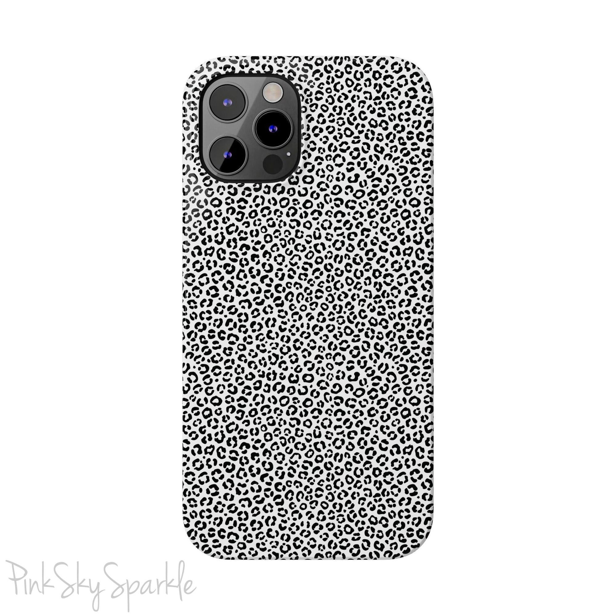 Noir Leopard Slim iPhone Case