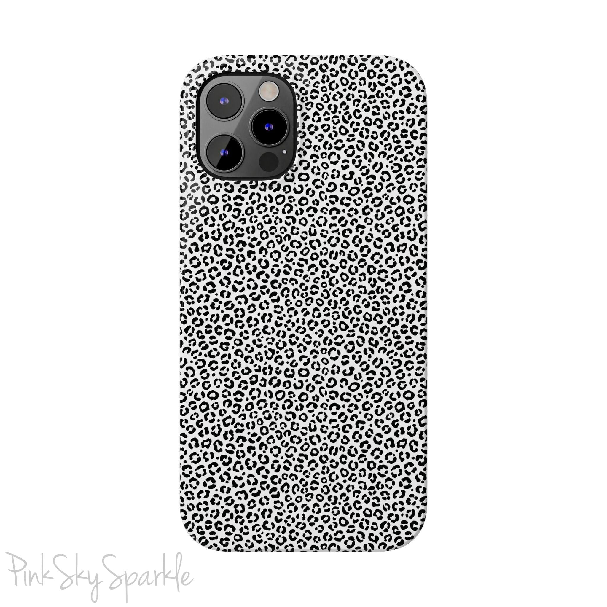 Noir Leopard Slim iPhone Case