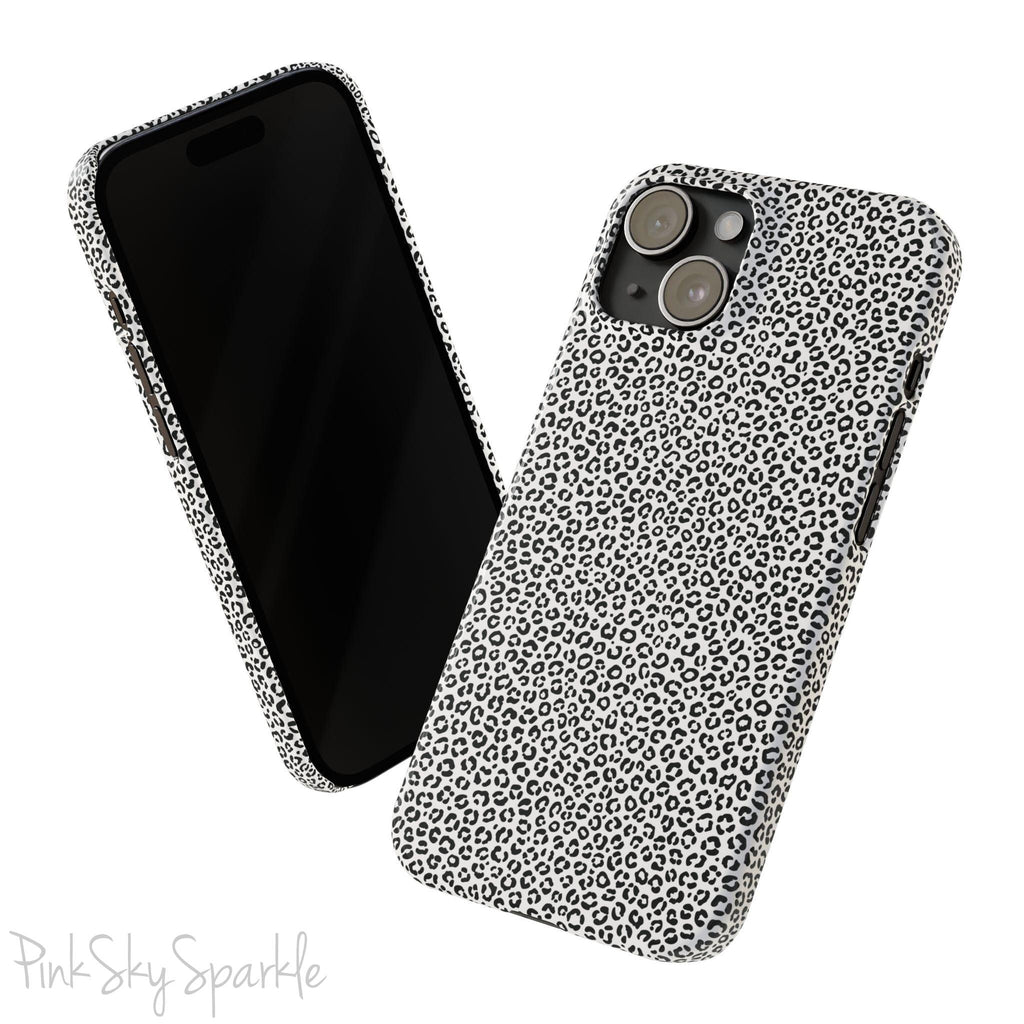 Noir Leopard Slim iPhone Case