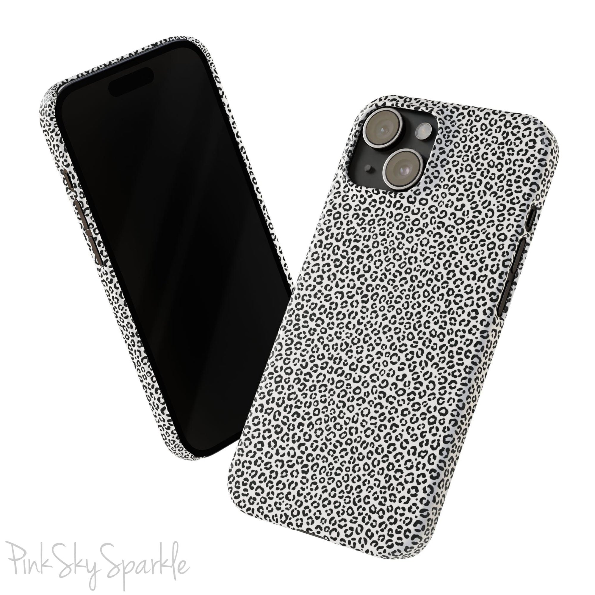 Noir Leopard Slim iPhone Case