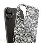 Noir Leopard Slim iPhone Case