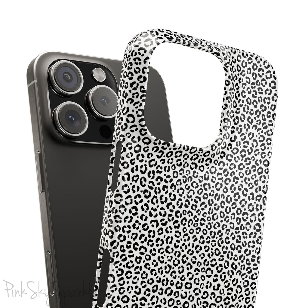 Noir Leopard Slim iPhone Case