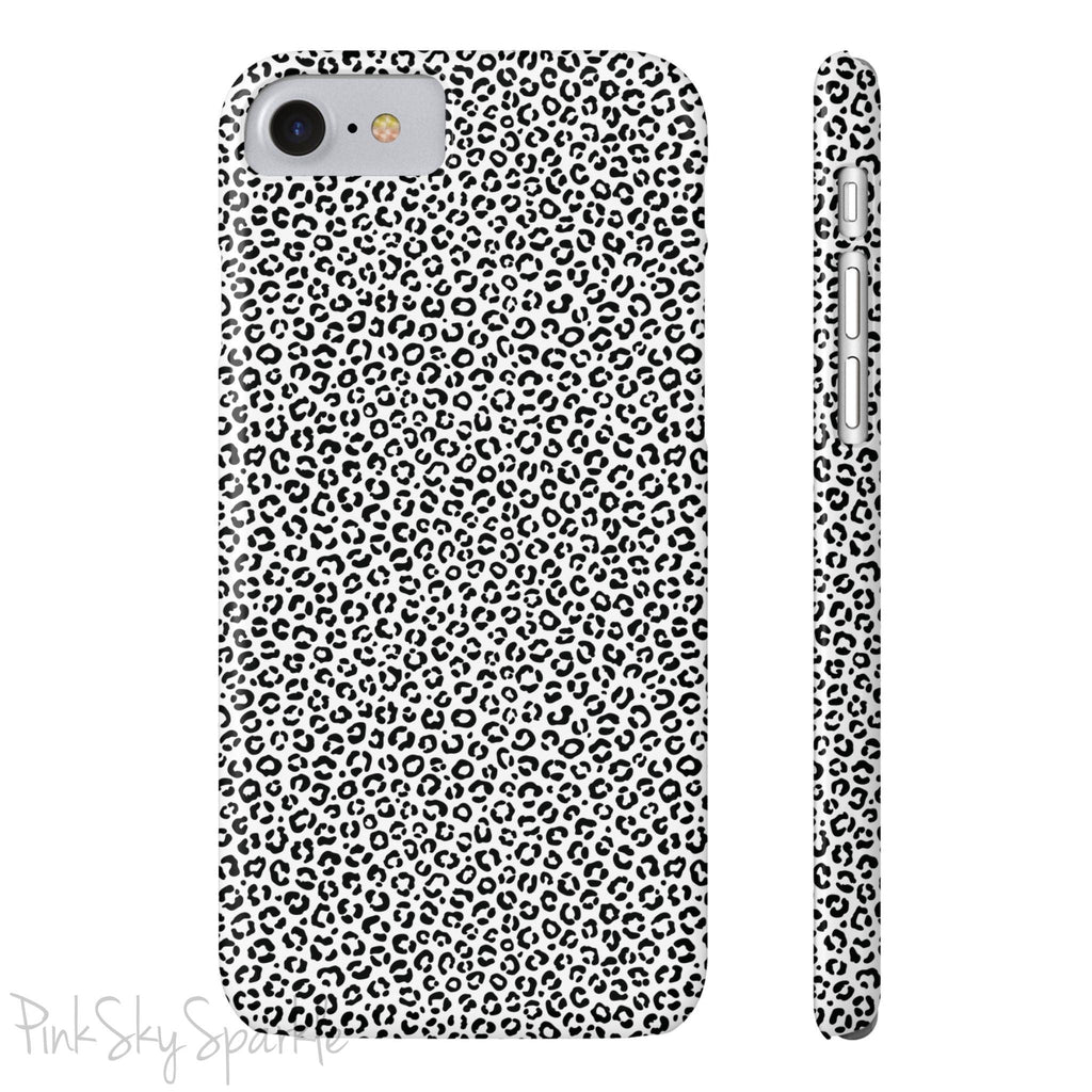 Noir Leopard Slim iPhone Case