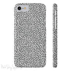 Noir Leopard Slim iPhone Case
