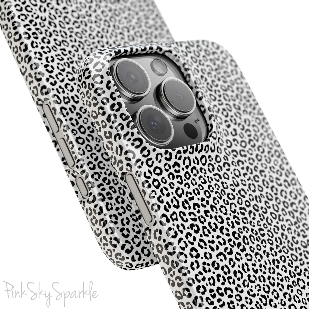 Noir Leopard Slim iPhone Case