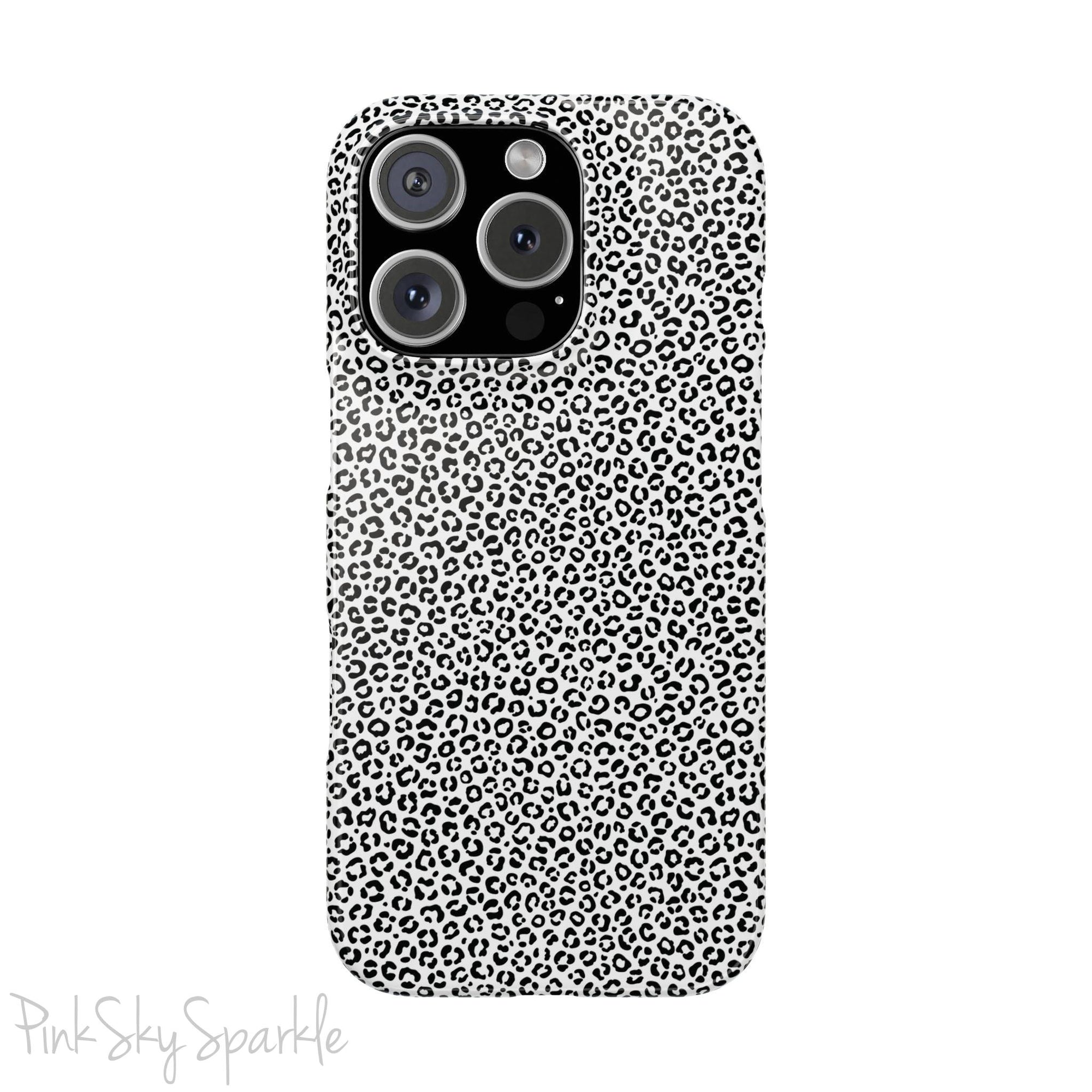 Noir Leopard Slim iPhone Case