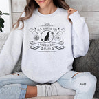Relax in style in our cute Old Habits Die Screaming Pub Crewneck Sweatshirt inspired by Taylor Swift's song "The Black Dog".