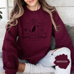 Relax in style in our cute Old Habits Die Screaming Pub Crewneck Sweatshirt inspired by Taylor Swift's song "The Black Dog".