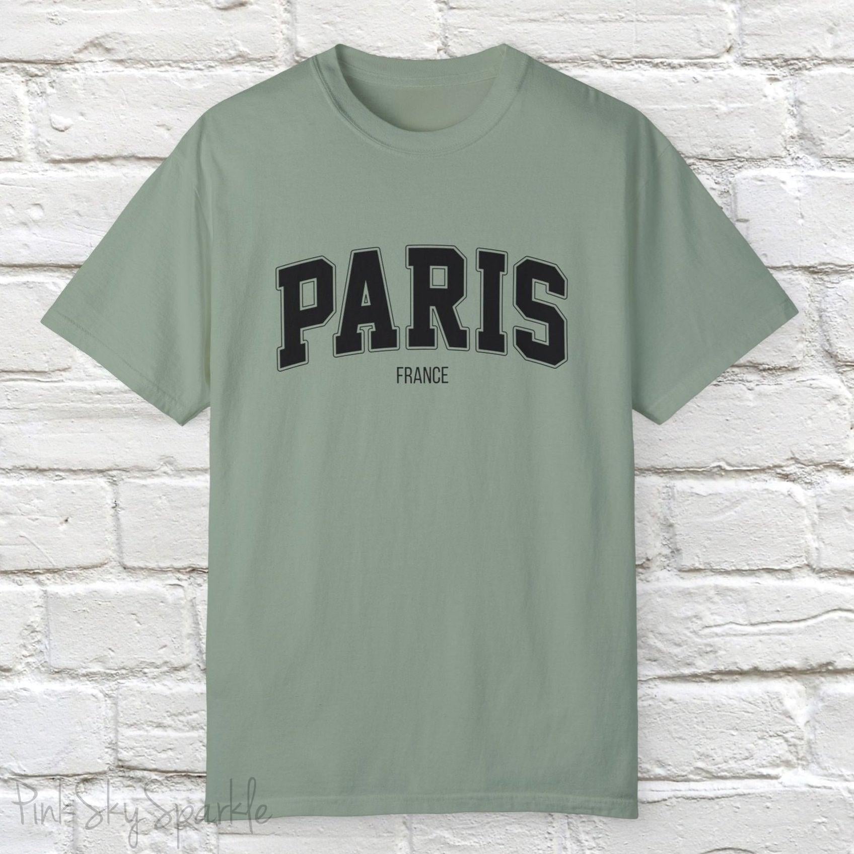 Paris, France Unisex Garment-Dyed T-shirt