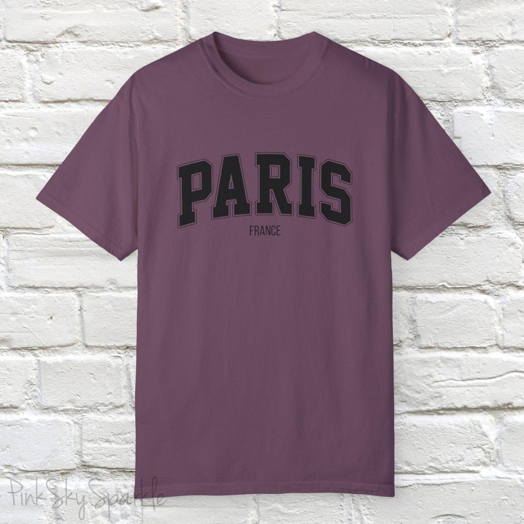 Paris, France Unisex Garment-Dyed T-shirt