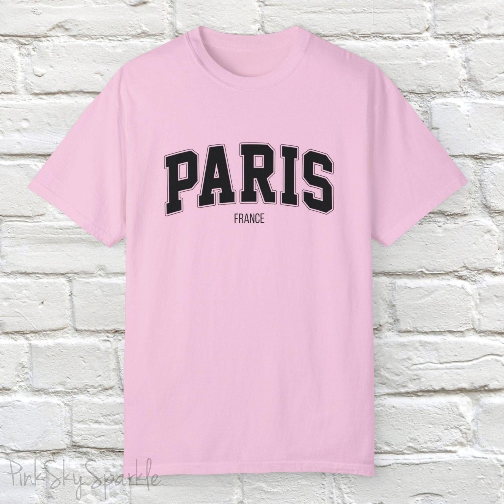 Paris, France Unisex Garment-Dyed T-shirt