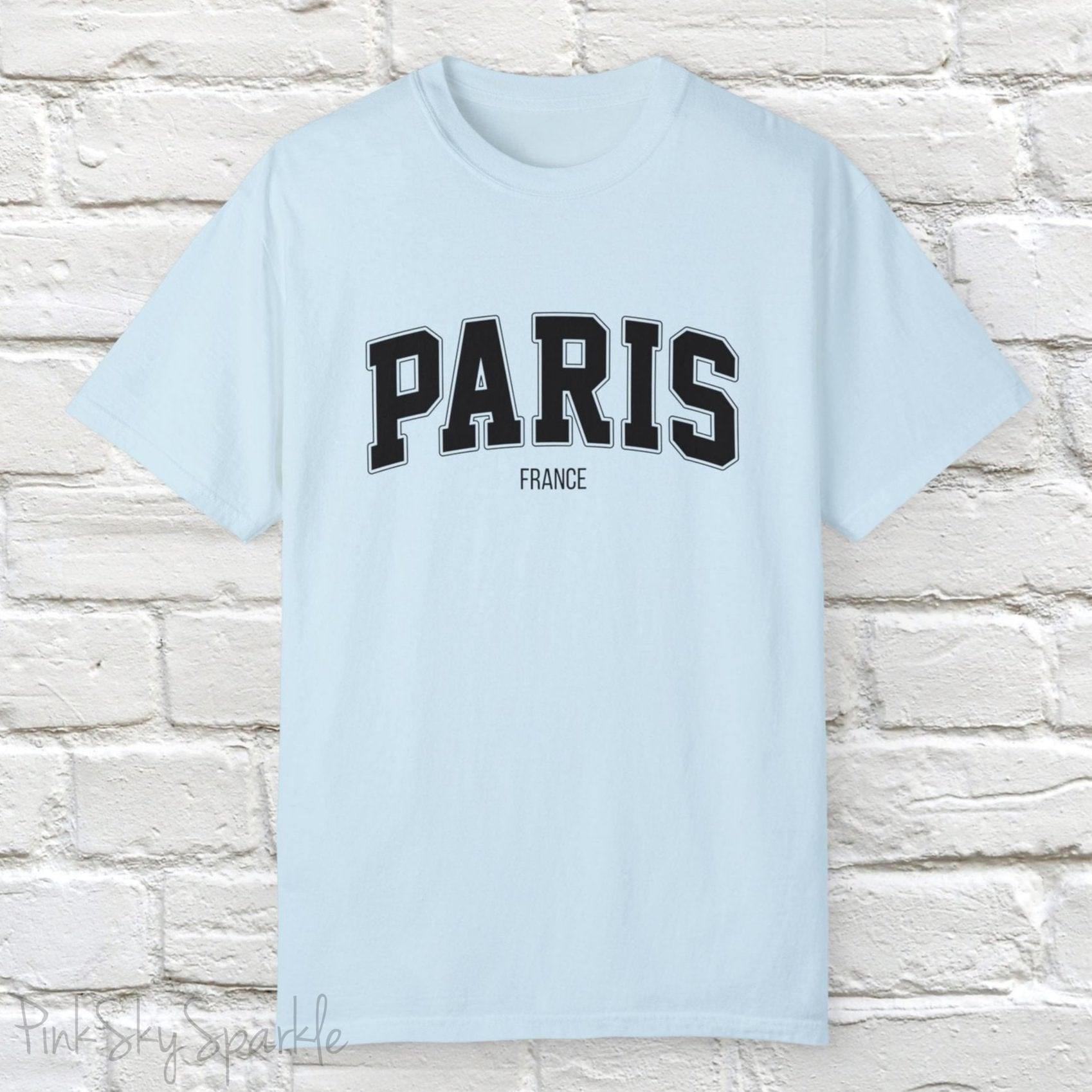Paris, France Unisex Garment-Dyed T-shirt
