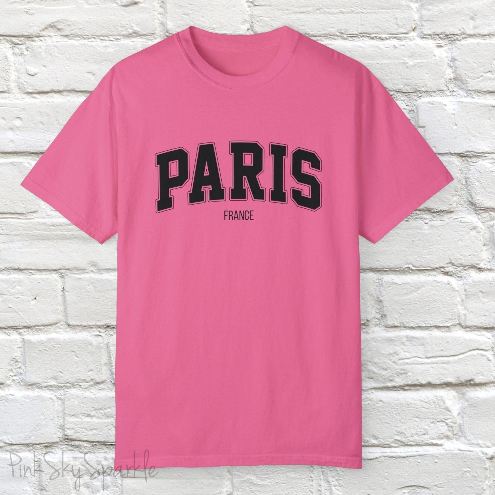 Paris, France Unisex Garment-Dyed T-shirt