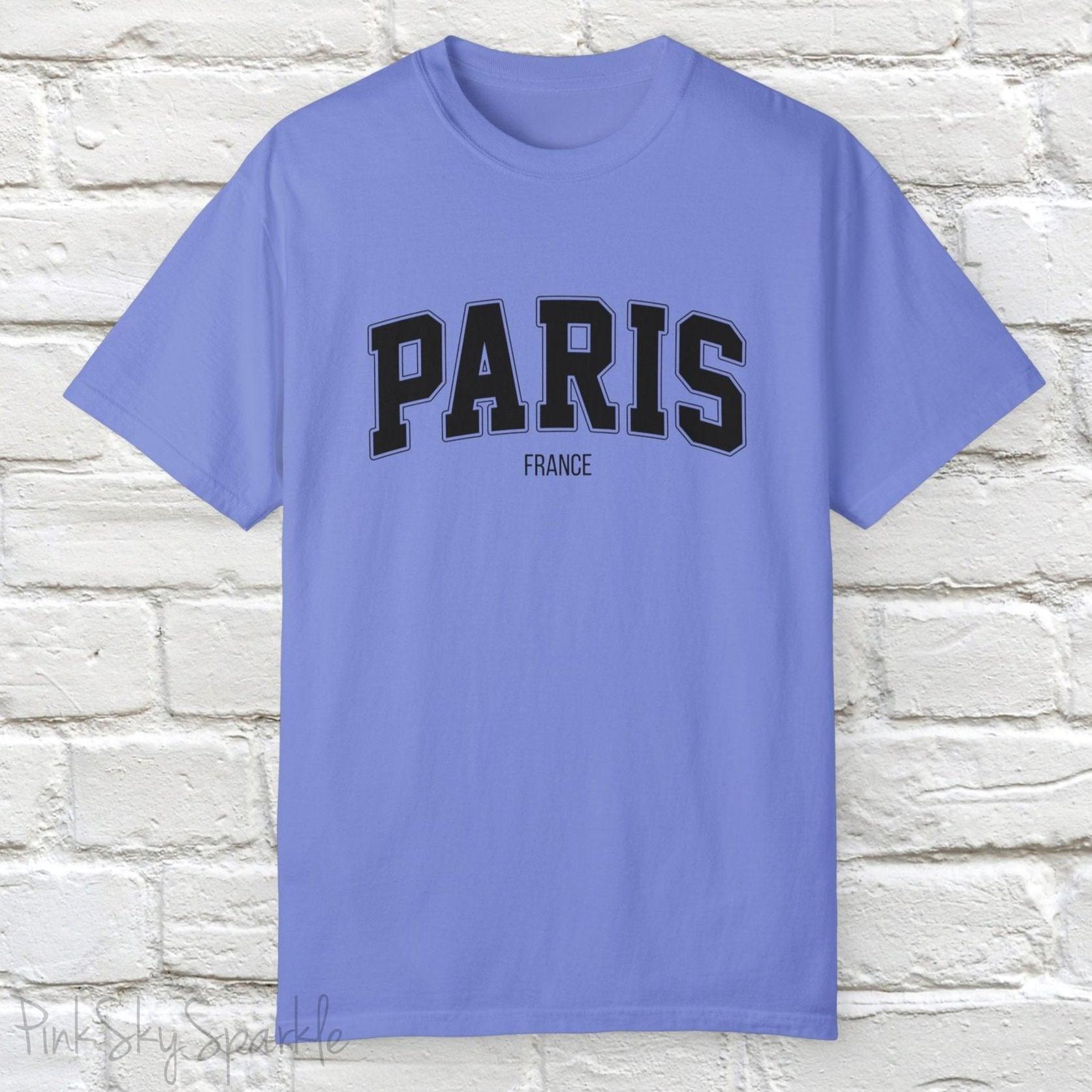 Paris, France Unisex Garment-Dyed T-shirt