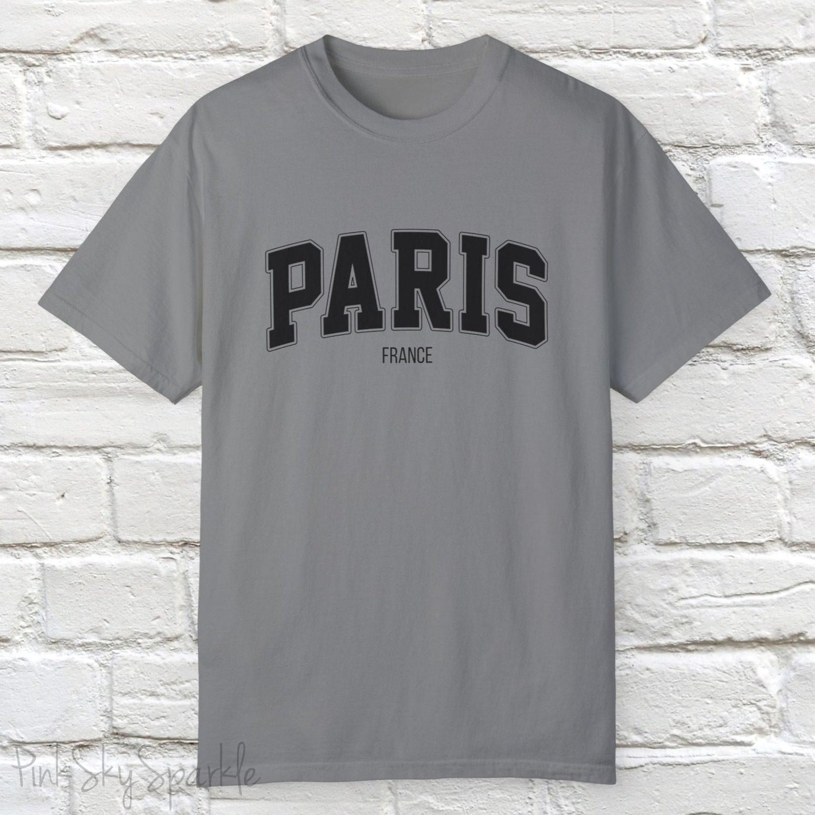 Paris, France Unisex Garment-Dyed T-shirt