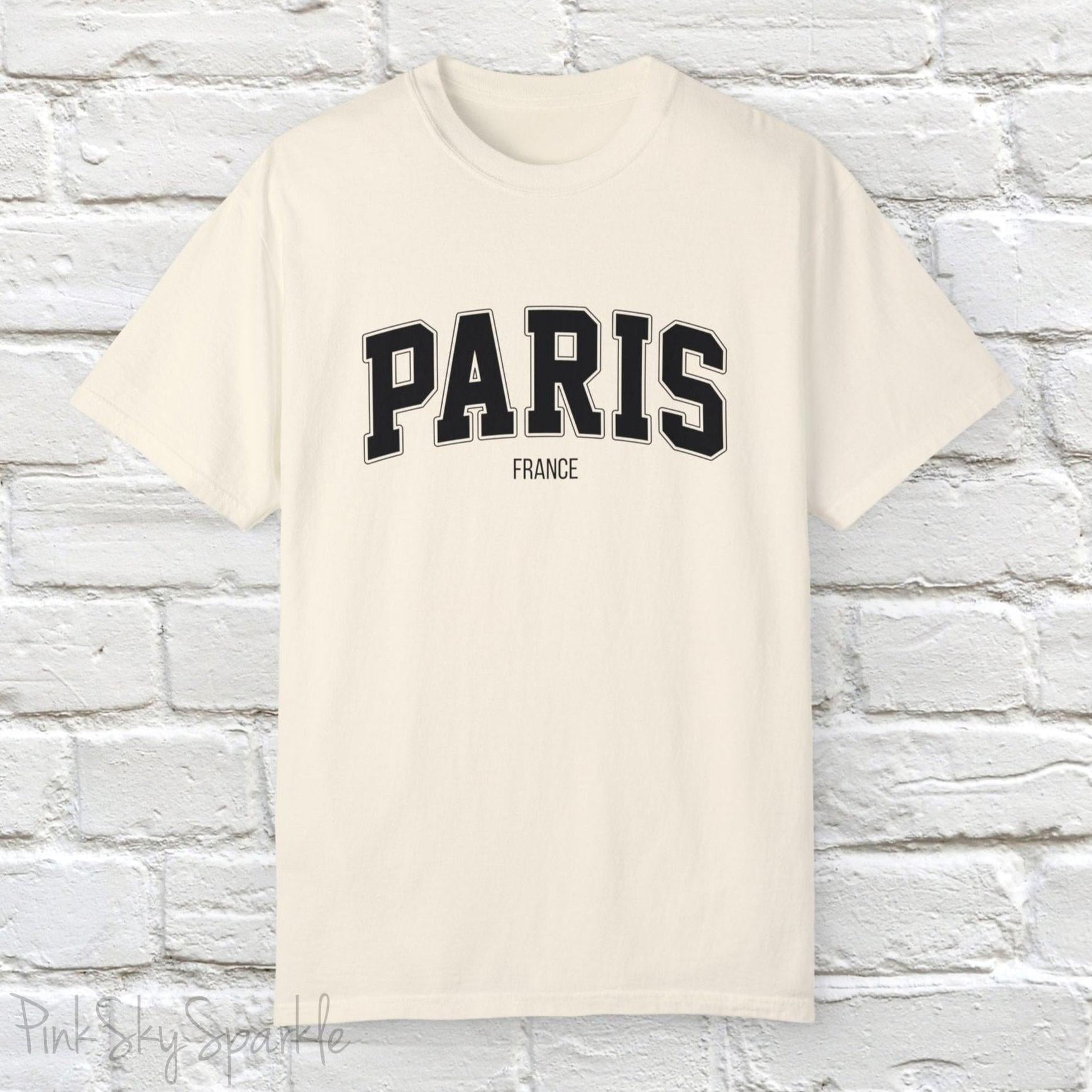 Paris, France Unisex Garment-Dyed T-shirt