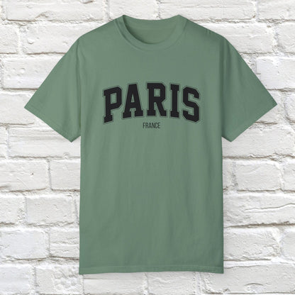 Paris France T-shirt_Light Green