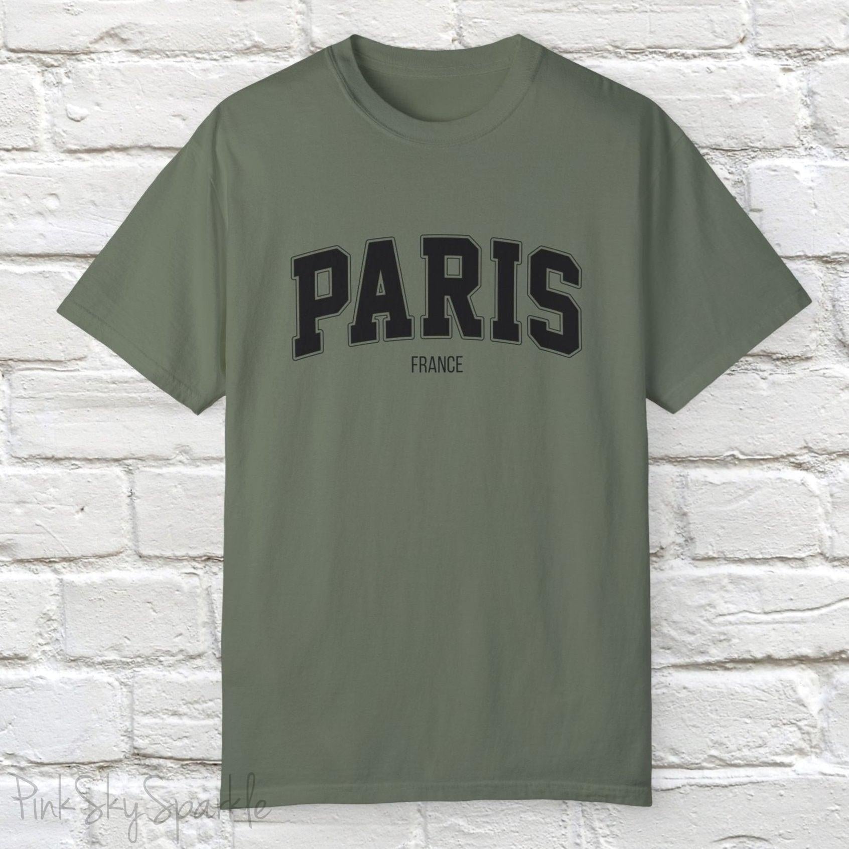 Paris, France Unisex Garment-Dyed T-shirt