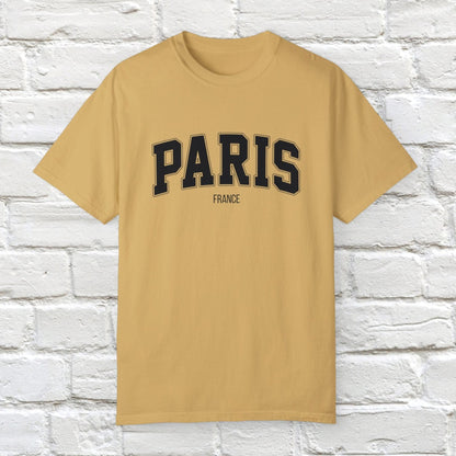 Paris France T-shirt_Mustard