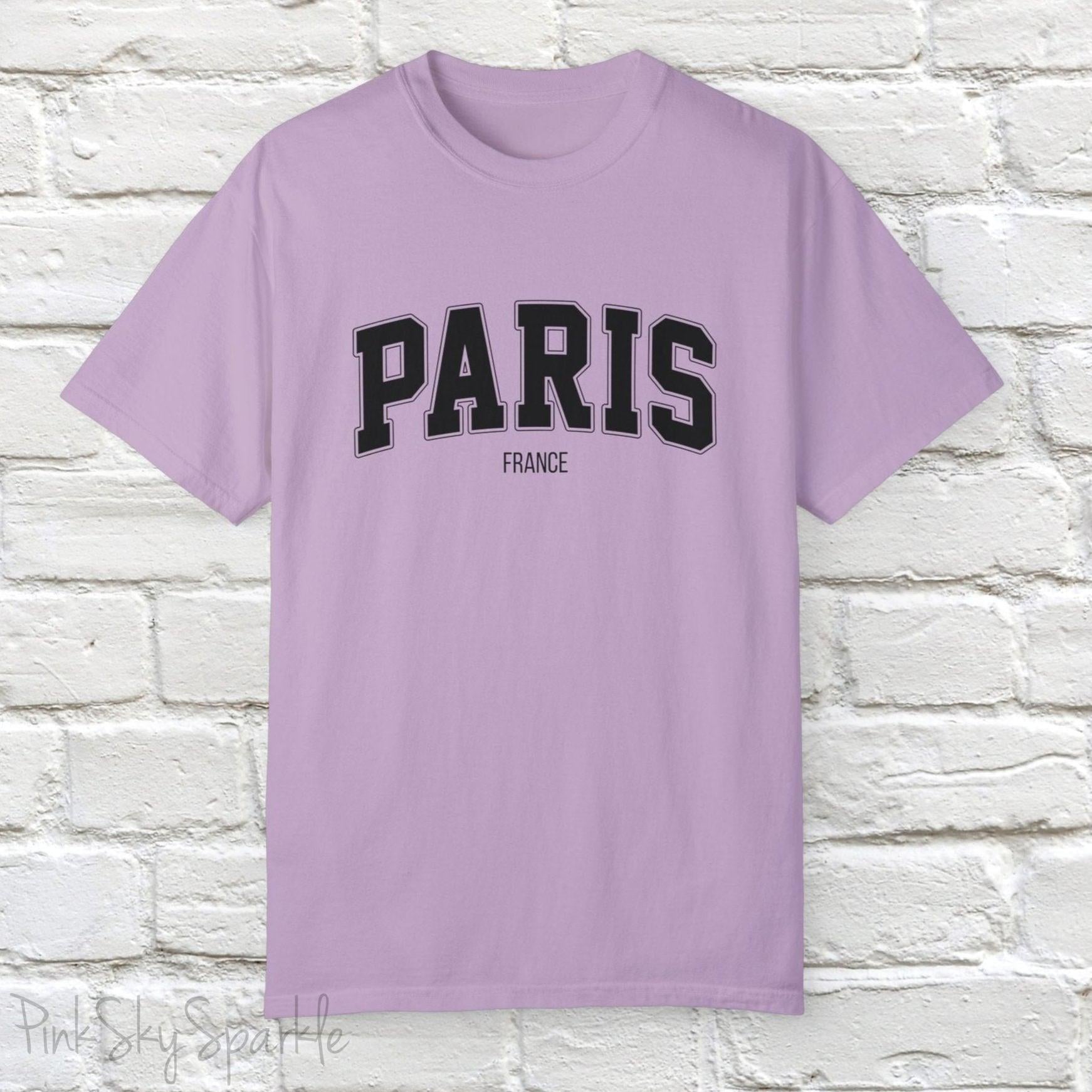 Paris, France Unisex Garment-Dyed T-shirt