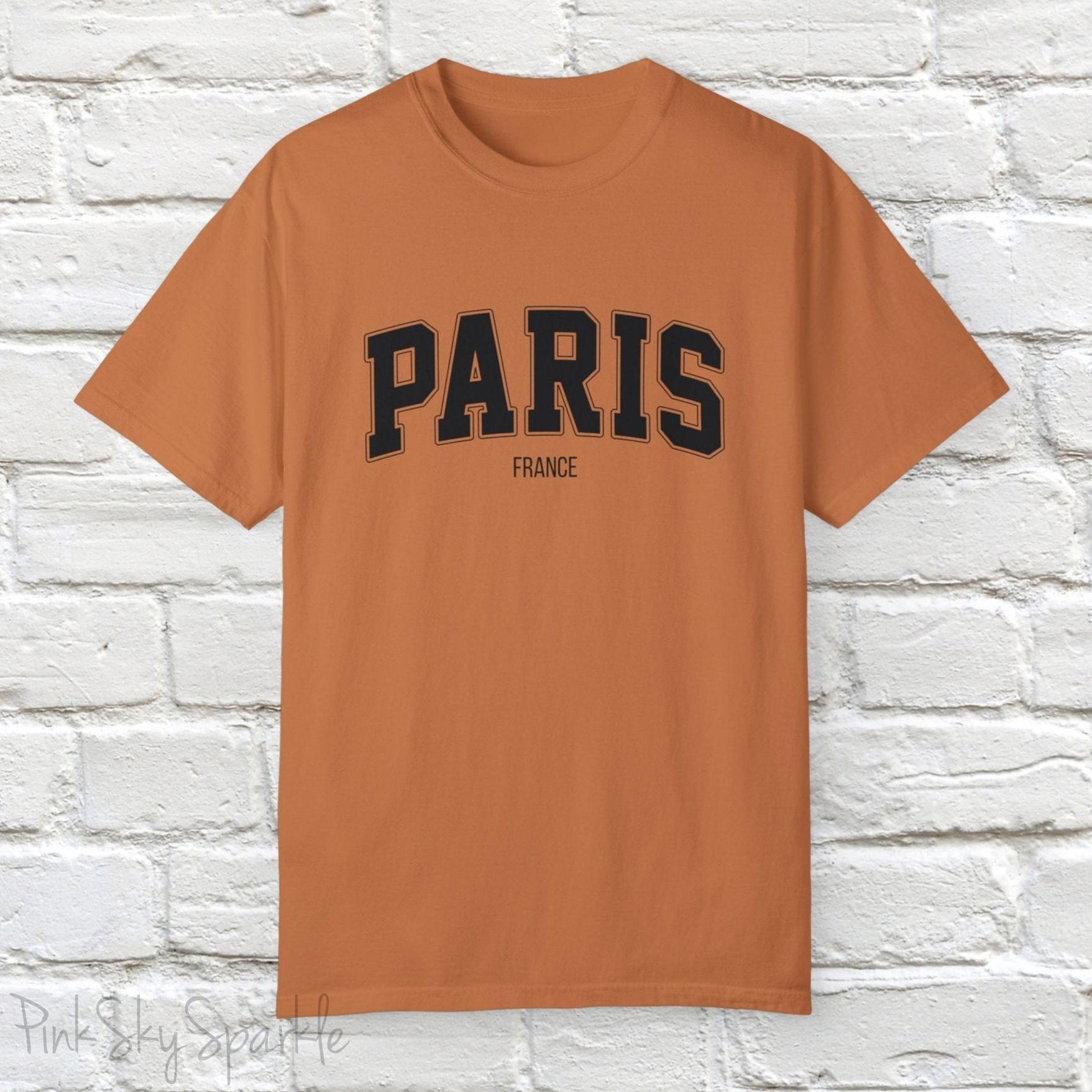Paris, France Unisex Garment-Dyed T-shirt