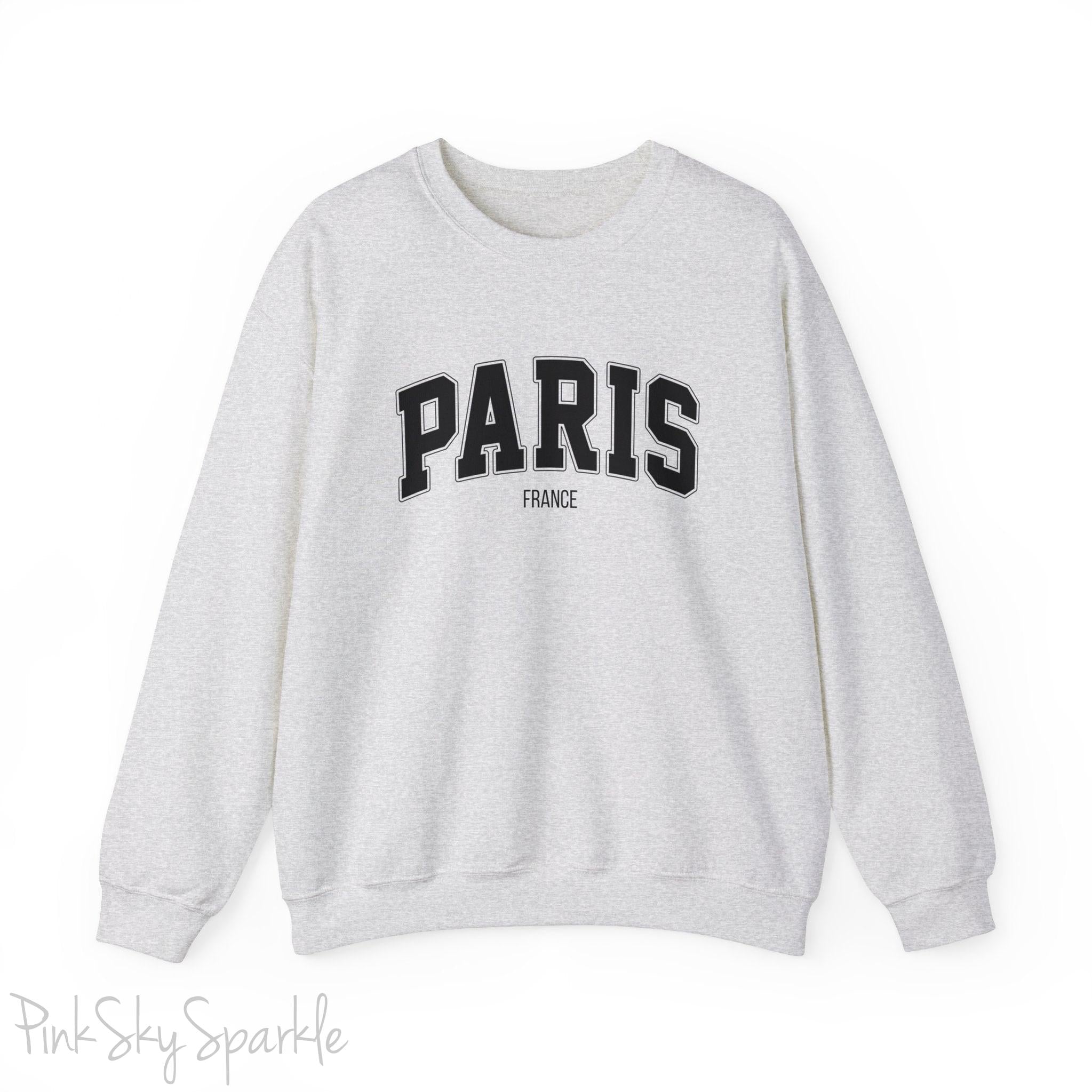 Paris, France Unisex Crewneck Sweatshirt_Ash