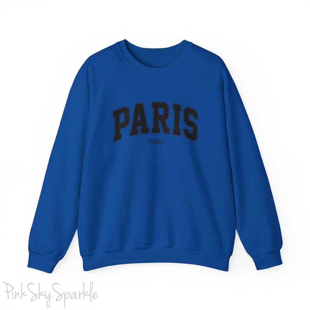 Paris, France Unisex Crewneck Sweatshirt_Blue