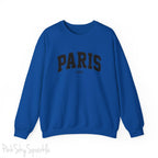 Paris, France Unisex Crewneck Sweatshirt_Blue