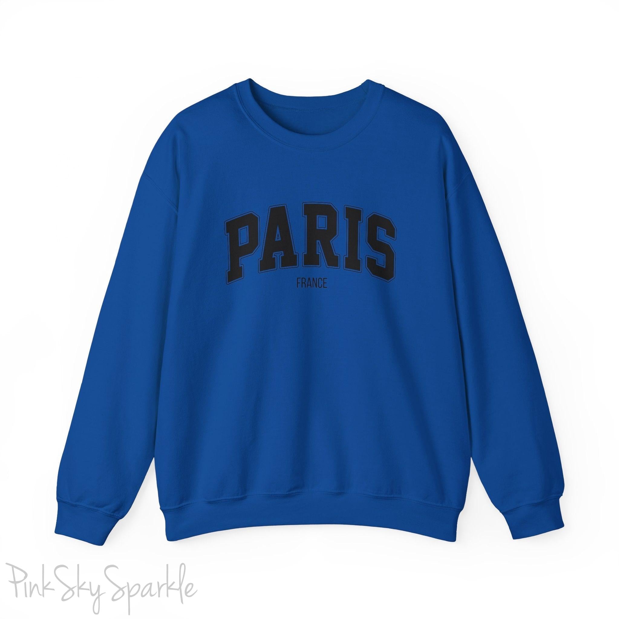 Paris, France Unisex Crewneck Sweatshirt_Blue