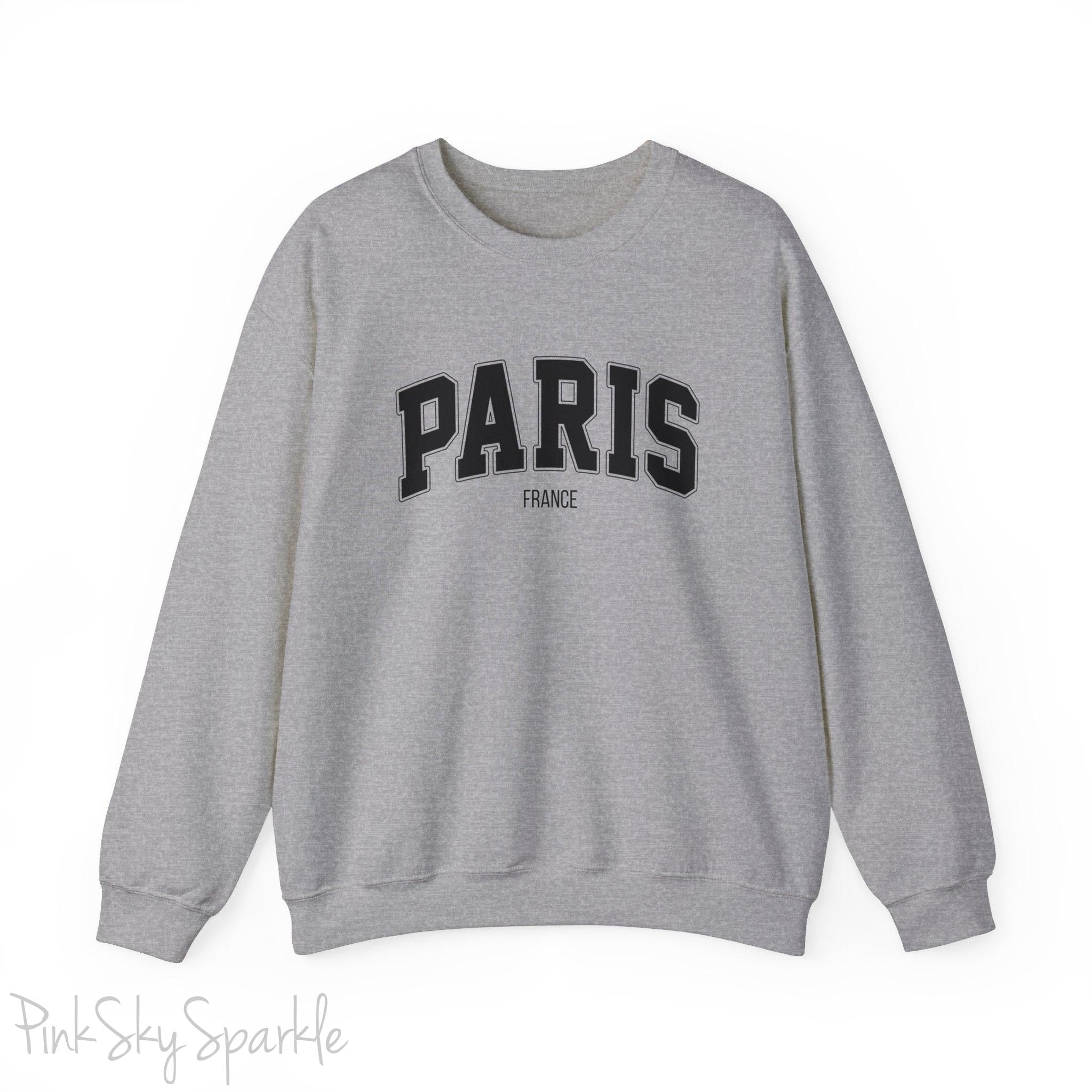 Paris, France Unisex Crewneck Sweatshirt_Grey