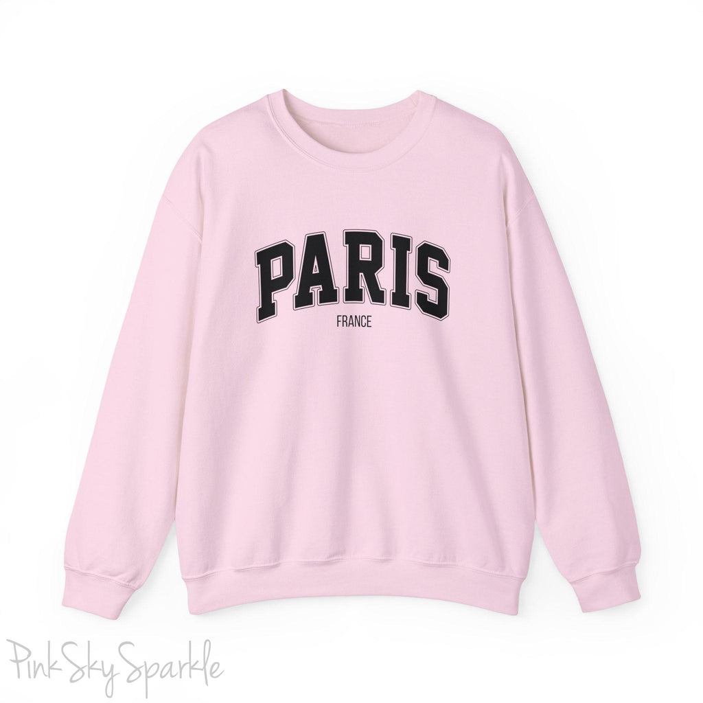 Paris, France Unisex Crewneck Sweatshirt_Pink