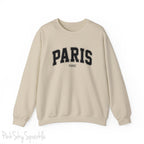Paris, France Unisex Crewneck Sweatshirt_Sand